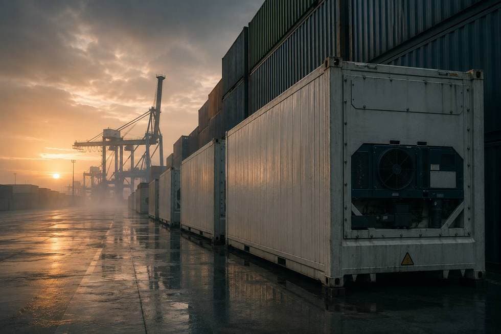 Container / port logistics — photography TBC